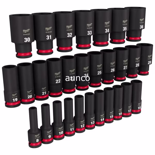 49-66-7015 29pc 1/2" Dr Metric Deep Impact Sockets | Milwaukee - Image 4