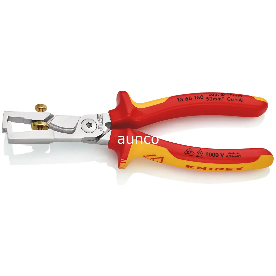 Knipex 13 66 180 StriX Insulation Stripper with Cable Shears