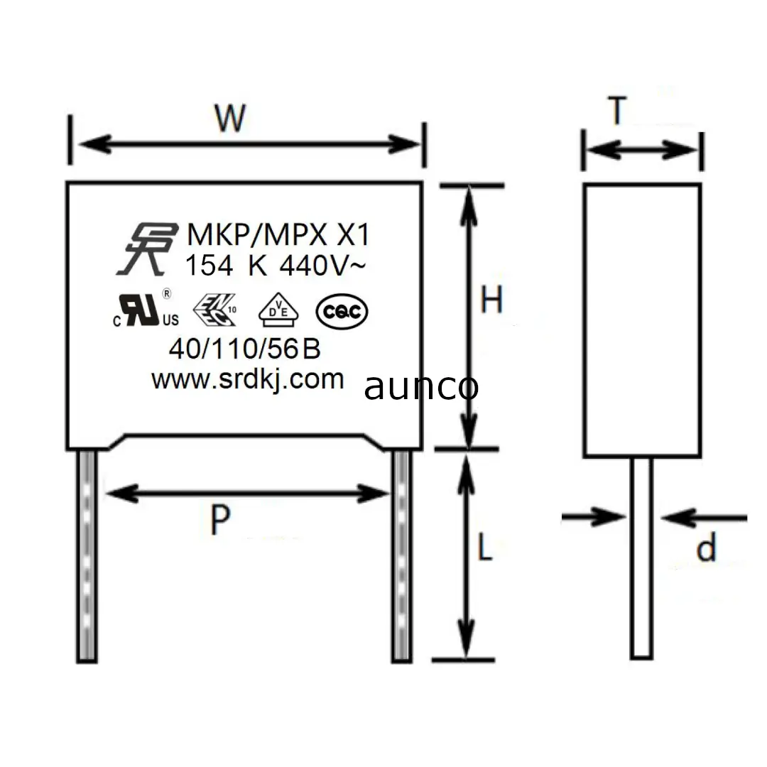 0.15μF 154K 440VAC MPX X1 MKP Capacitor | SRD