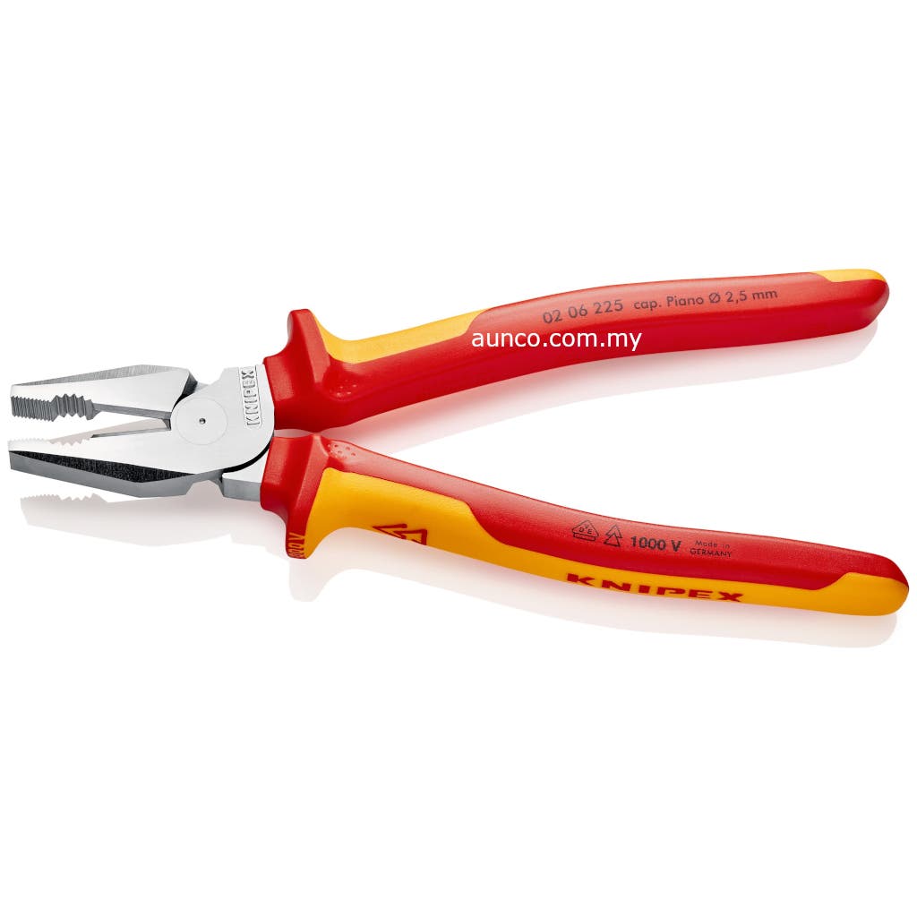 02 06 225 VDE High Leverage Combination Pliers | Knipex - Image 2