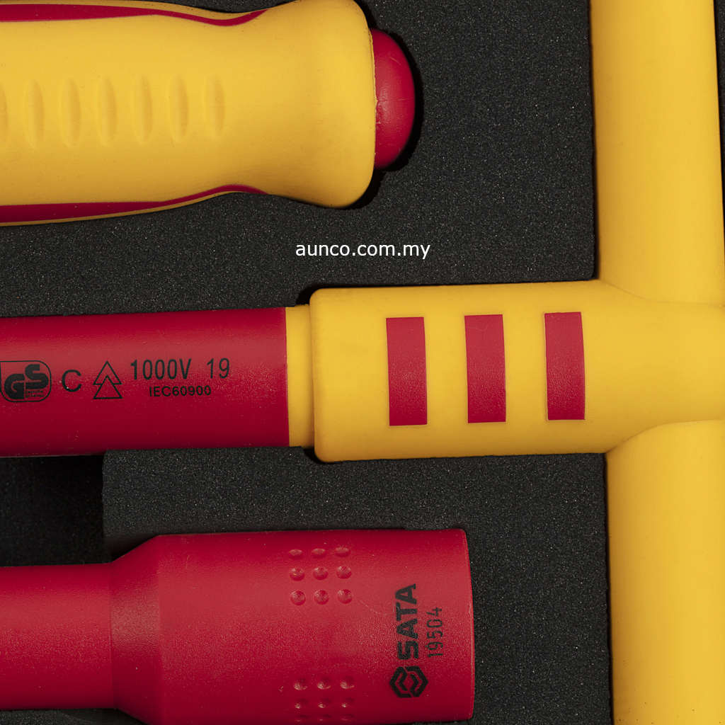 09267 20Pc 1/2" Dr. Metric VDE Insulated Socket Set | Sata - Image 8