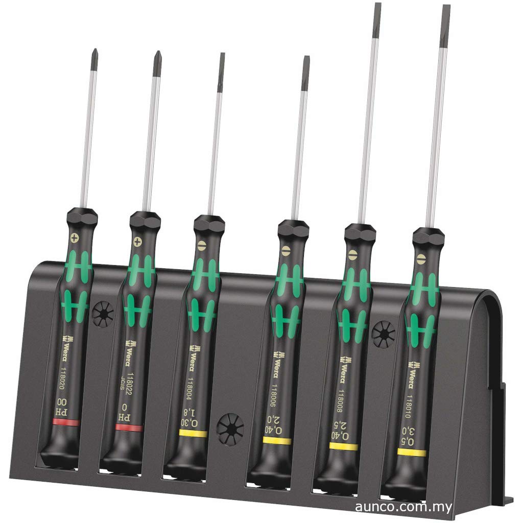 05118150001 Kraftform Micro Screwdriver Set of 6 | Wera