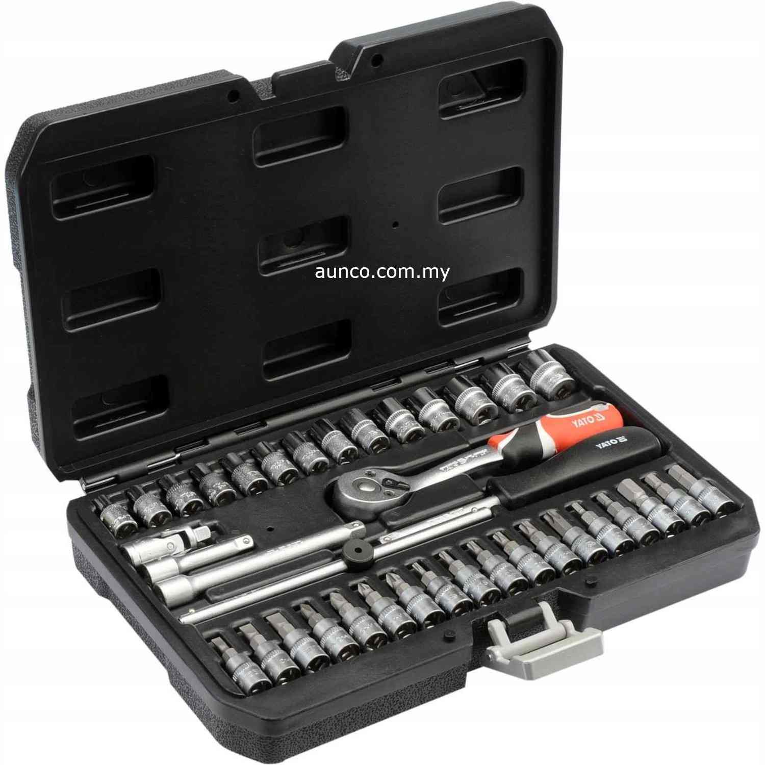 YT-14471 38pc 1/4" Ratchet Bit and Socket Tool Set | Yato